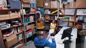 Russian teen 18+ thief busted and fucked by a security guy