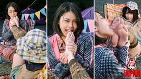 Saku Kurosaki’s sweaty toes on Fuka Nagano’s tongue - That taste obsesses you - What else do you want to smell now?