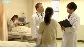 Busty Patient Gets Intimate with her Japanese Doctor in a Clinic Hallway