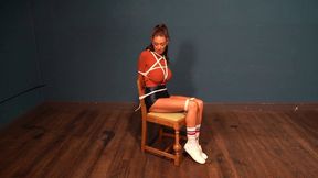 4140 Emma in Tights Shorts Tube Socks Turtleneck Tie Up part 1