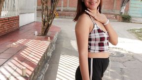 Interview with My Horny Stepsister Near Her College, She Tells Me to Fuck at My House