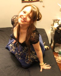Formal Friday - posing in bed :) photo