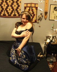 Formal Friday - posing in bed :) photo