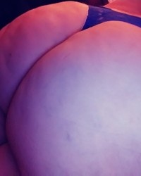 Fat ass in these blue thongs! photo