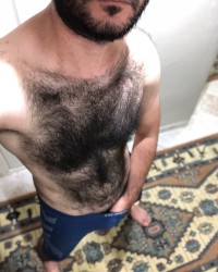 Very hairy man photo