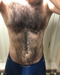 Very hairy man photo
