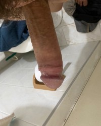 Hairy cock and smegma(cheese) photo
