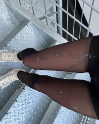 Cum on nylon leggs photo