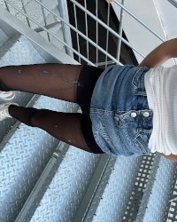 Cum on nylon leggs photo