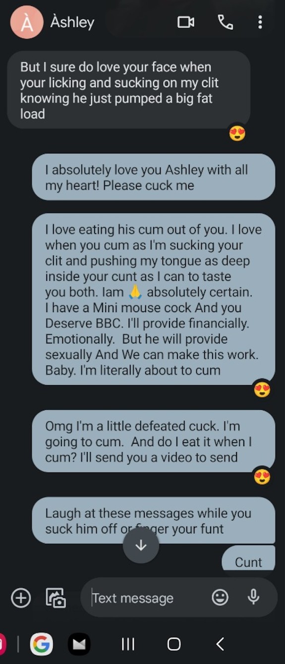 Cuckold turned Sissy from his gf cheating and denying him pussy