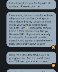 Cuckold turned Sissy from his gf cheating and denying him pussy photo