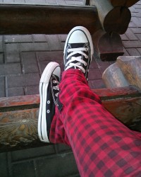 My feet in Converse photo