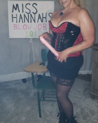 Teaching how to give a blowjob Sex Education Blonde Milf BBW Cougar Mom photo