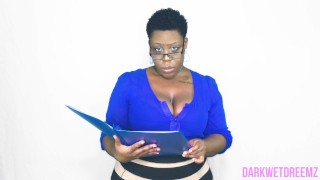 Ebony BBW HR REP 有一个开放的嘴巴政策