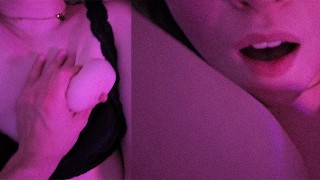 业余荡妇在她的阴户里被操得很深，女性高潮室友 POV 荡妇妻子