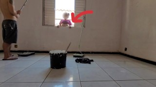 女主人带着她的丈夫和伟大的保罗画家