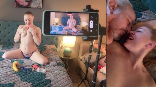 老男人在镜头前操我，向他的朋友们吹嘘
