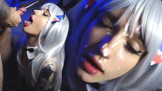Gawr Gura 变成了一个好色的兔女郎 - Sunako_Kirishiki