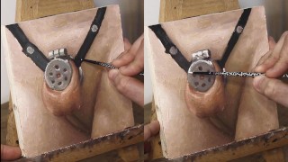 金属和带子公鸡笼 - JOI of Painting 第125集