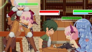 [无尽游戏 魅魔等怪物女孩的像素动画游戏