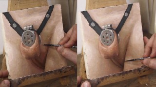 Wet Femboy Pussy Shadows and Detail - JOI of Painting 第126集