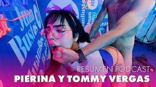 Pierina latina 女同性恋者在 Juan Bustos 播客上为一只大公鸡失去童贞