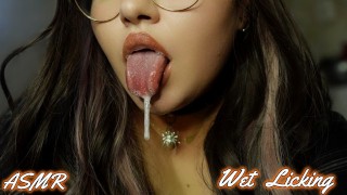 ASMR-女学生舔你直到满意 |吸耳朵，湿漉漉的热情舔舐+脚