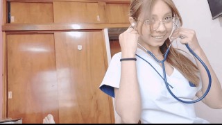 POV - Joven Enfermera Me Ayuda a Sentirme Mejor Con Sexo - AbyMew