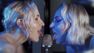 ASMR 双舔蓝色雪人 Mic