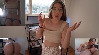 我弄湿了我继妹的裤子，我们最终在房间里赤身裸体