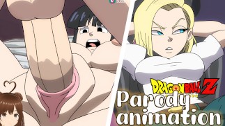 Android 17 用他的大鸡巴在屁股上乱搞牛奶（DBZ 动画）- Jazziuu