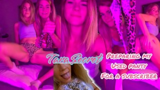 Tara Secret - 一位粉丝订购了我的一条二手内裤！所以我为他做了额外的调皮和潮湿的JOI