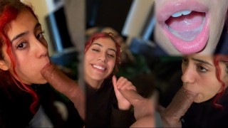 Red 头发娇小的 Latina BJ POV