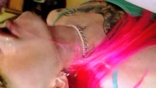 shemale jessy 9A eating daddy cum