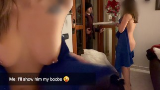 与披萨送货Guy的Naked恶作剧