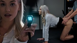 Beautiful Blonde 医生被利用并乞求鸡巴 - 冻结时间停止性中出