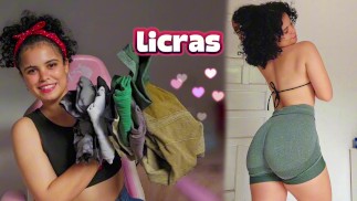 VLOG- probándome LICRAS! Cual te gustó más? BRUNETTE/LATINA/big ass