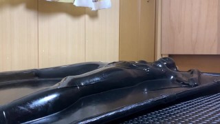 Kigurumi breath play vacuum bed restraint