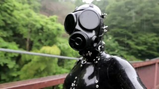 Latex Doll Shameful Outside Walking Play