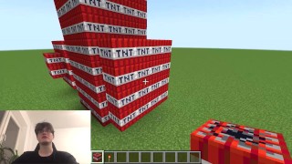 如何在 Minecraft 中从 TNT 建造和炸毁一个大鸡巴