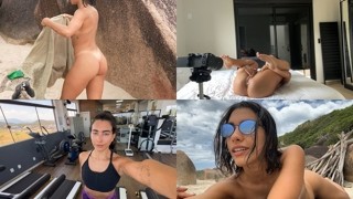 VLOG：我的一天--裸体海滩、健身房、工作