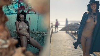 Abandoned Beach House Masturbation Risky Public Squirting