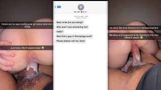 女大学生很容易屈服并欺骗她的异地男友！！与BBC足球运动员