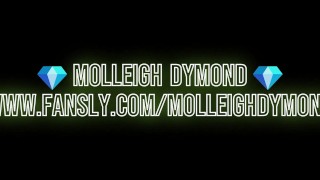 Molleigh 让一个肮脏的会说话的粉丝无鞍操她并承担了他的负担