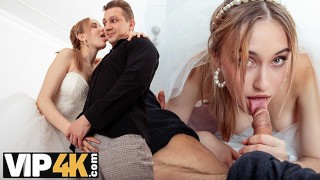 BRIDE4K。新娘在结婚前同时服用两只鸡巴