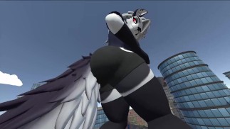 Giantess Loona Rips Ass Over the City! (Helluva Boss, Giantess, Fart)
