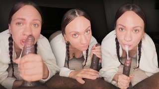 POV 口交：对着大屌吹泡泡🫧 粗暴口交