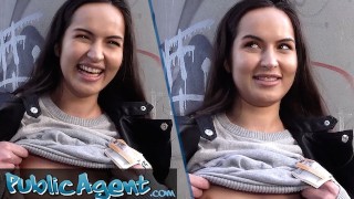 Public Agent - Cute俄罗斯大学生被说服在外面做爱