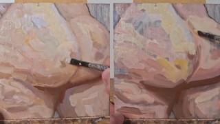 大屁股湿躺在 - 绘画的JOI 第136集