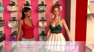 我继兄弟的妻子 #38 Bella 和 Jennifer 穿着泳衣，展示了 John 的高光